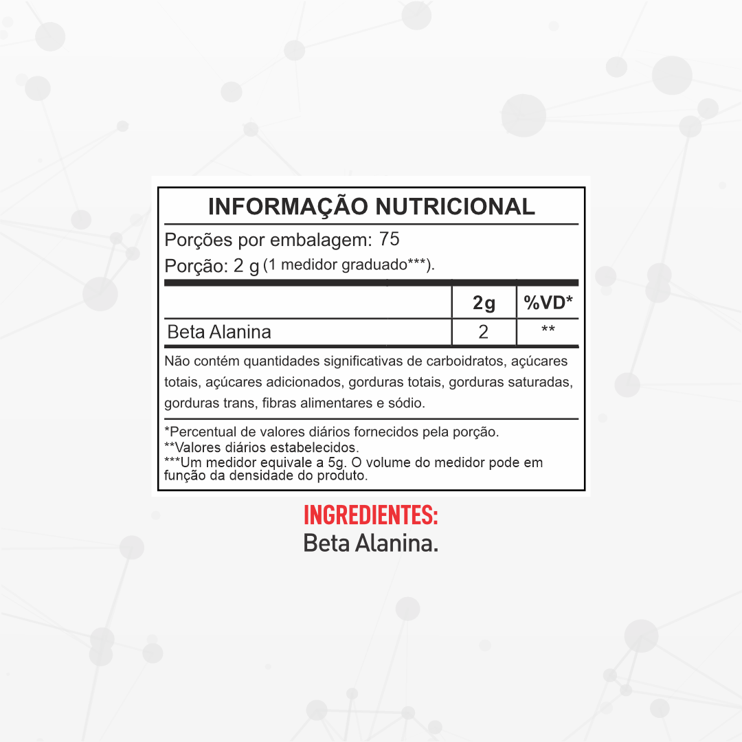 Beta Alanina 150g - Barak Nutrition