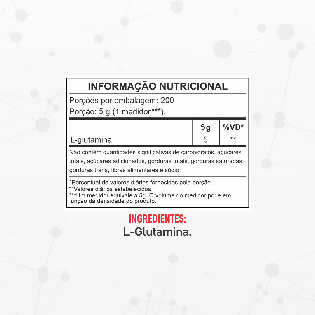 Glutamina 1kg - Barak Nutrition