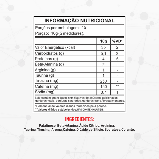 Overall Açaí com Guaraná 150g - Barak Nutrition