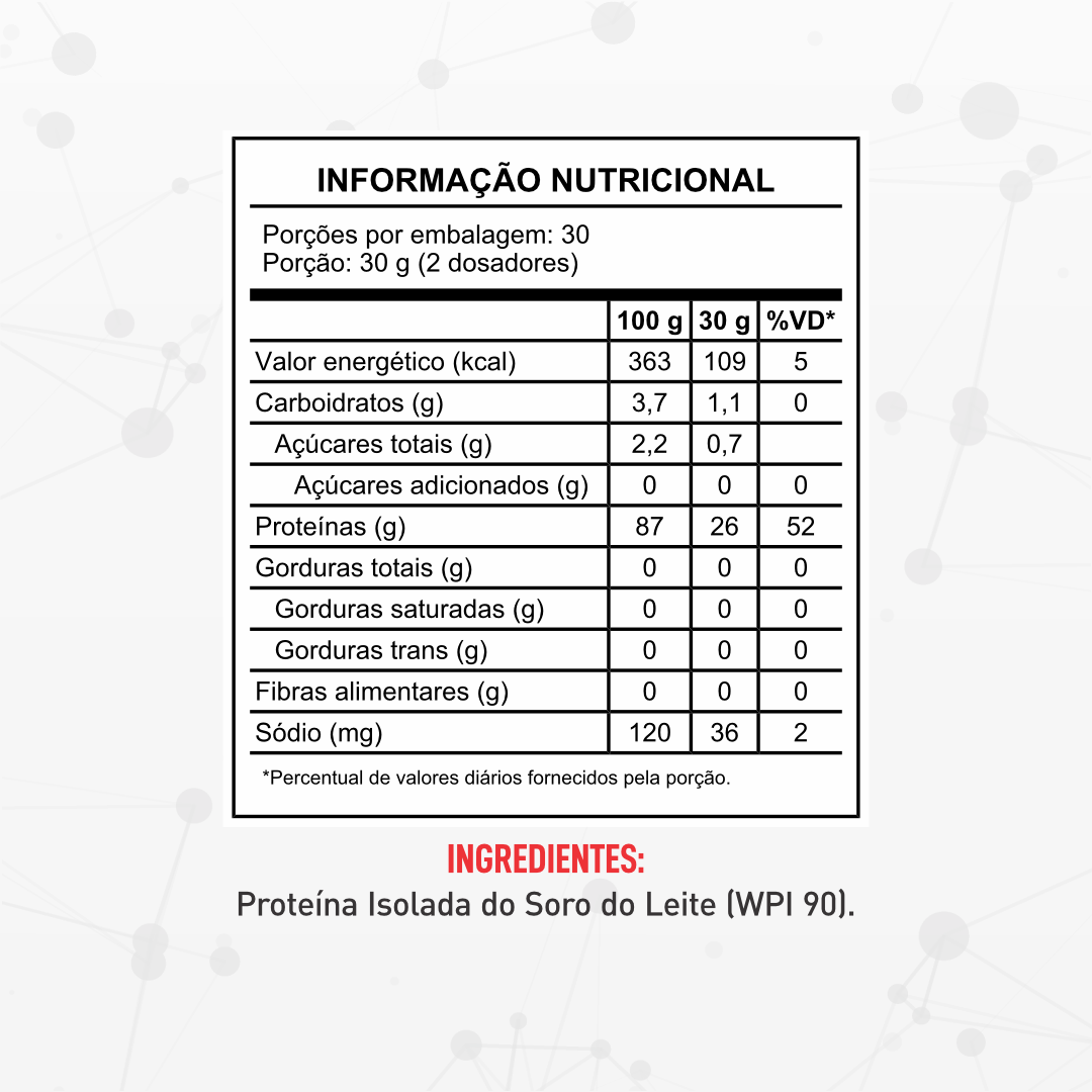 Barak Iso 900g - Sem Sabor