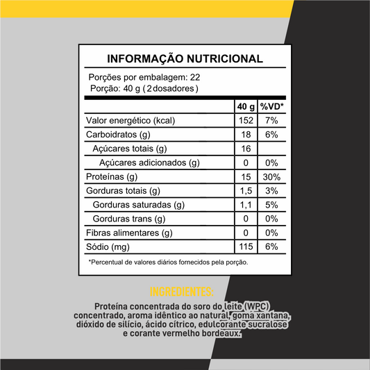Whey Pro 900g - Morango