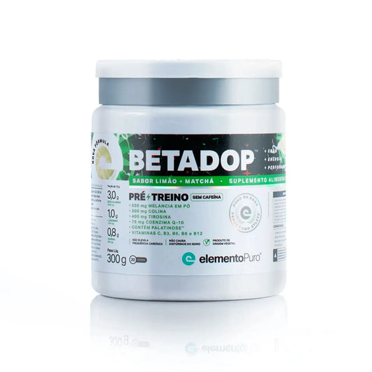 COMBO PRÉ-TREINO - BETADOP 300g e TERMODOP - Cafeína 200mg
