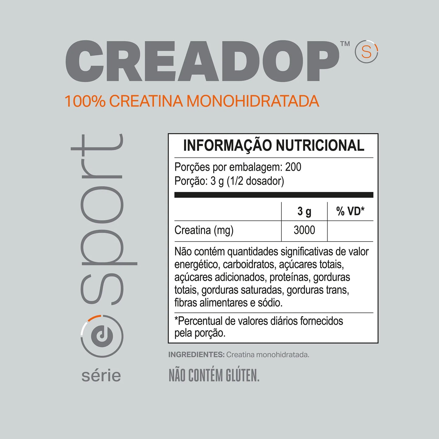 REFIL CREADOP SPORT - 600g