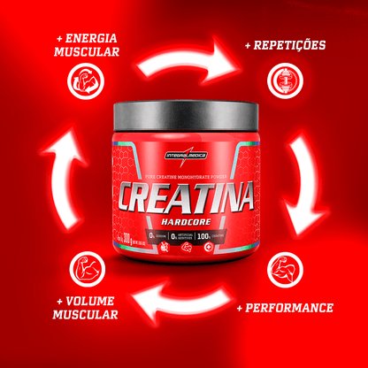Creatina 100% Pura 300g Hardcore