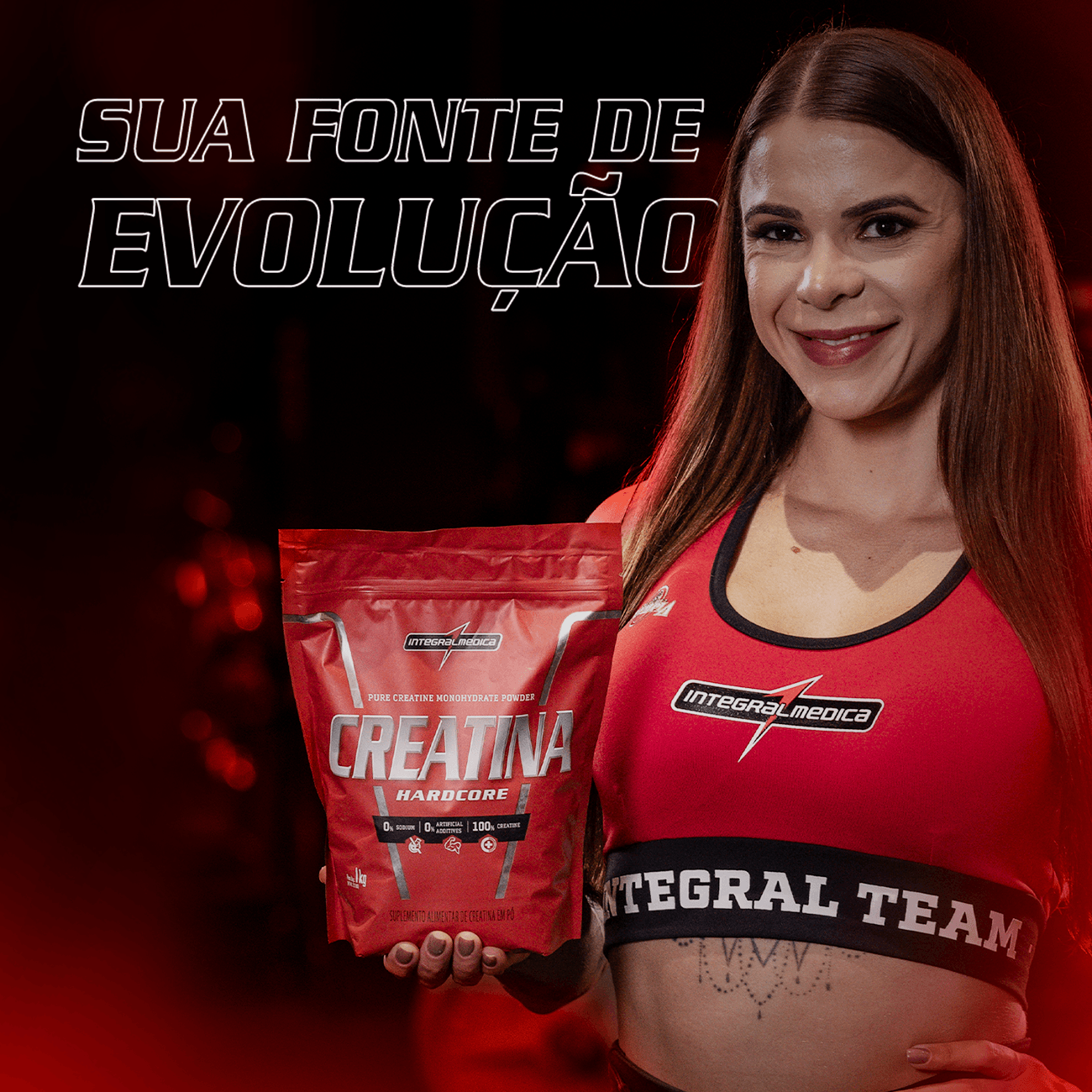 Creatina 100% Pura Pouch 1kg