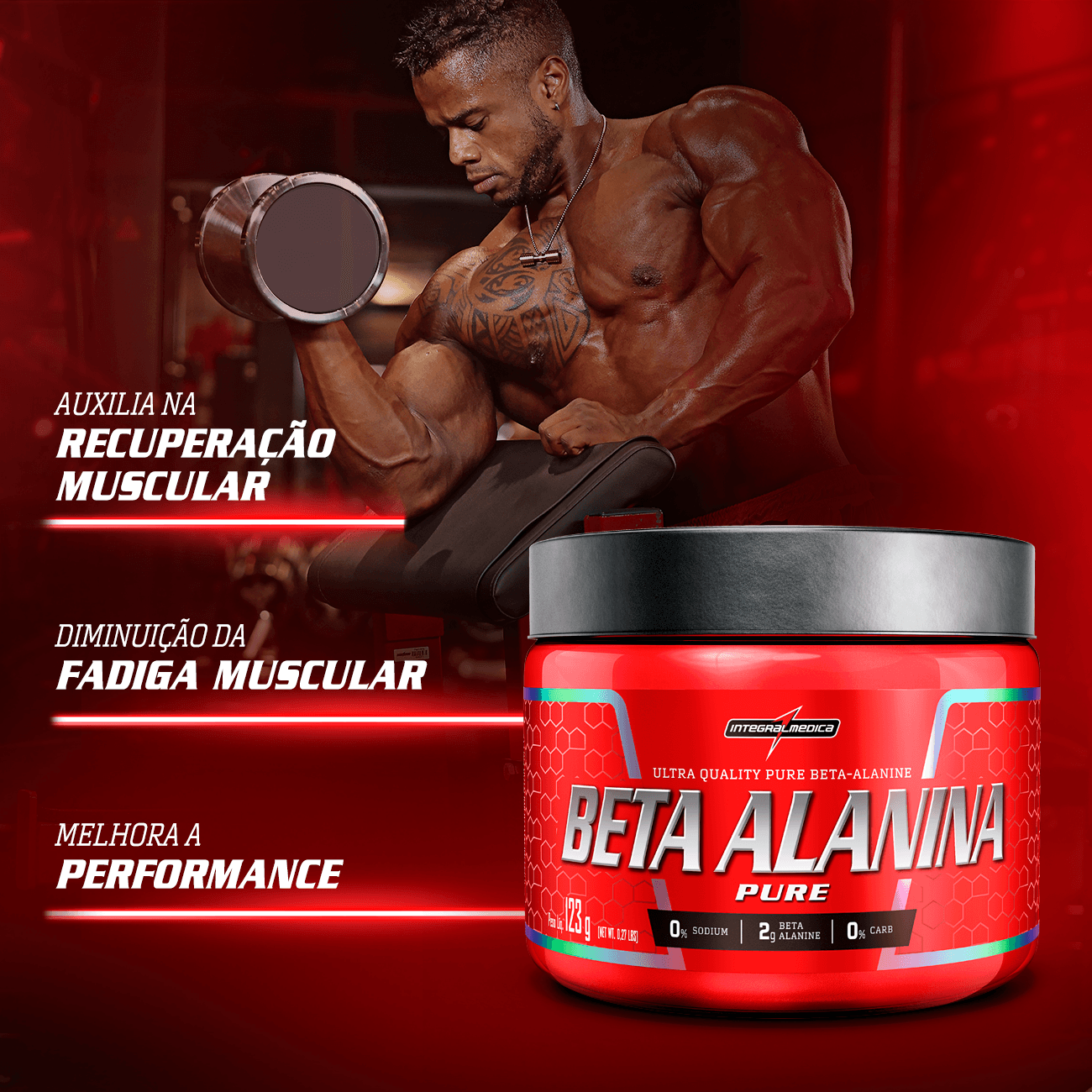 Beta Alanina em Pó 123g