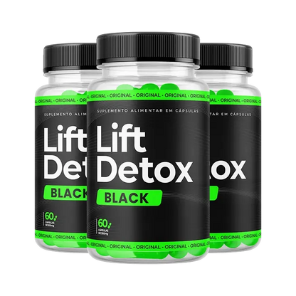Lift Detox Black – Acelere seu Metabolismo de Maneira Natural e Eficaz – 3 Potes
