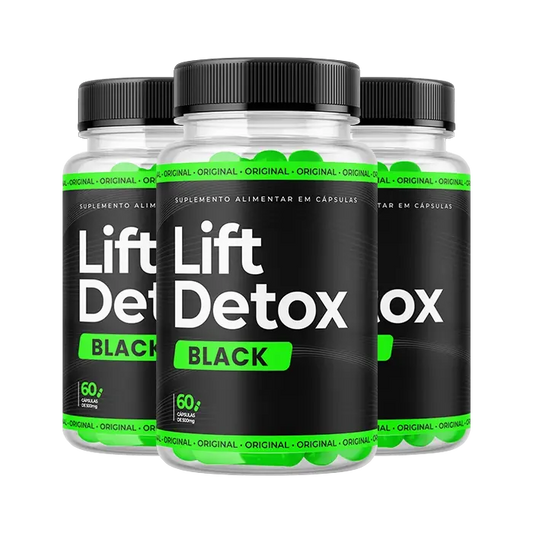 Lift Detox Black – Acelere seu Metabolismo de Maneira Natural e Eficaz – 3 Potes