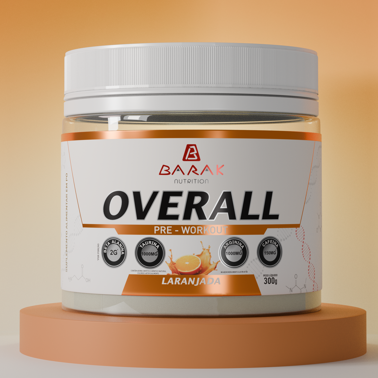 Overall Laranjada 300g - Barak Nutrition