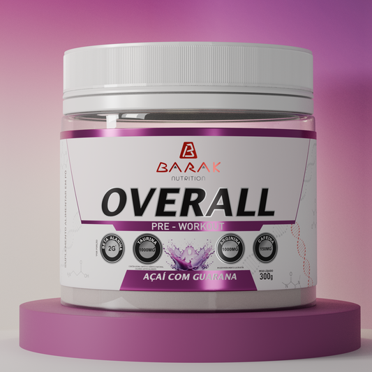 Overall Açaí com Guaraná 300g - Barak Nutrition