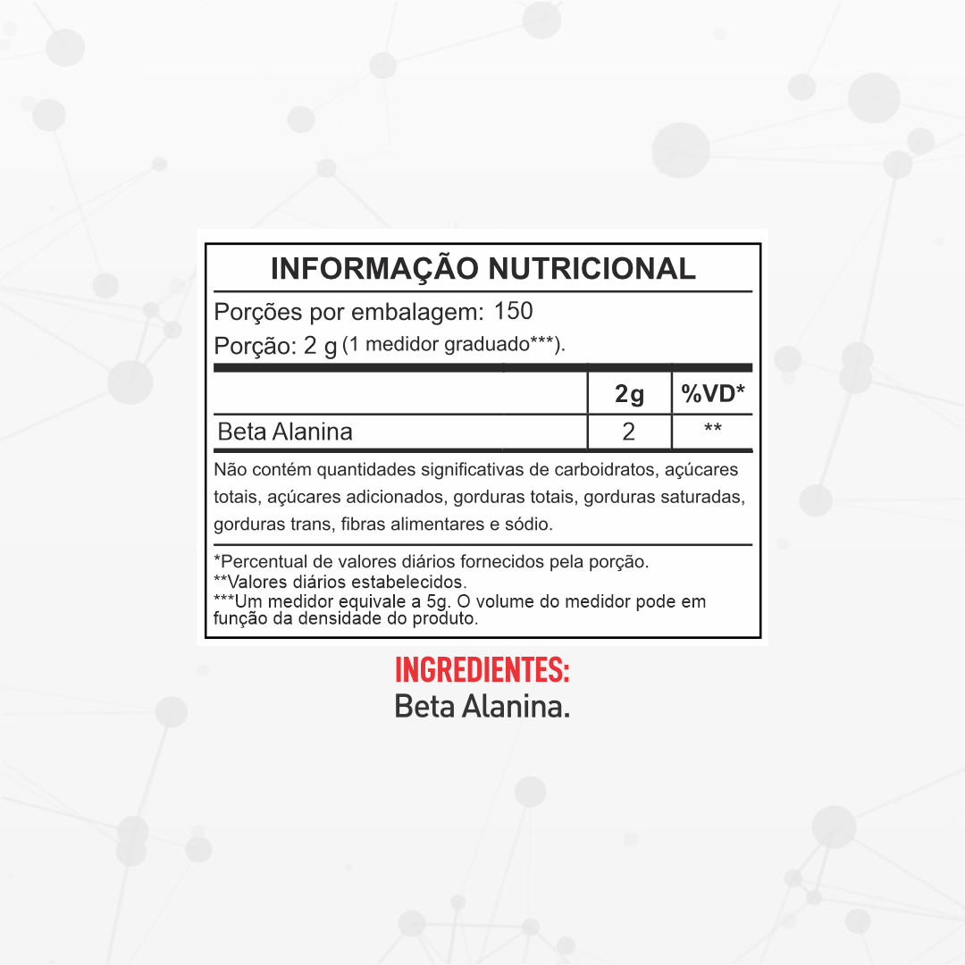 Beta Alanina 300g - Barak Nutrition