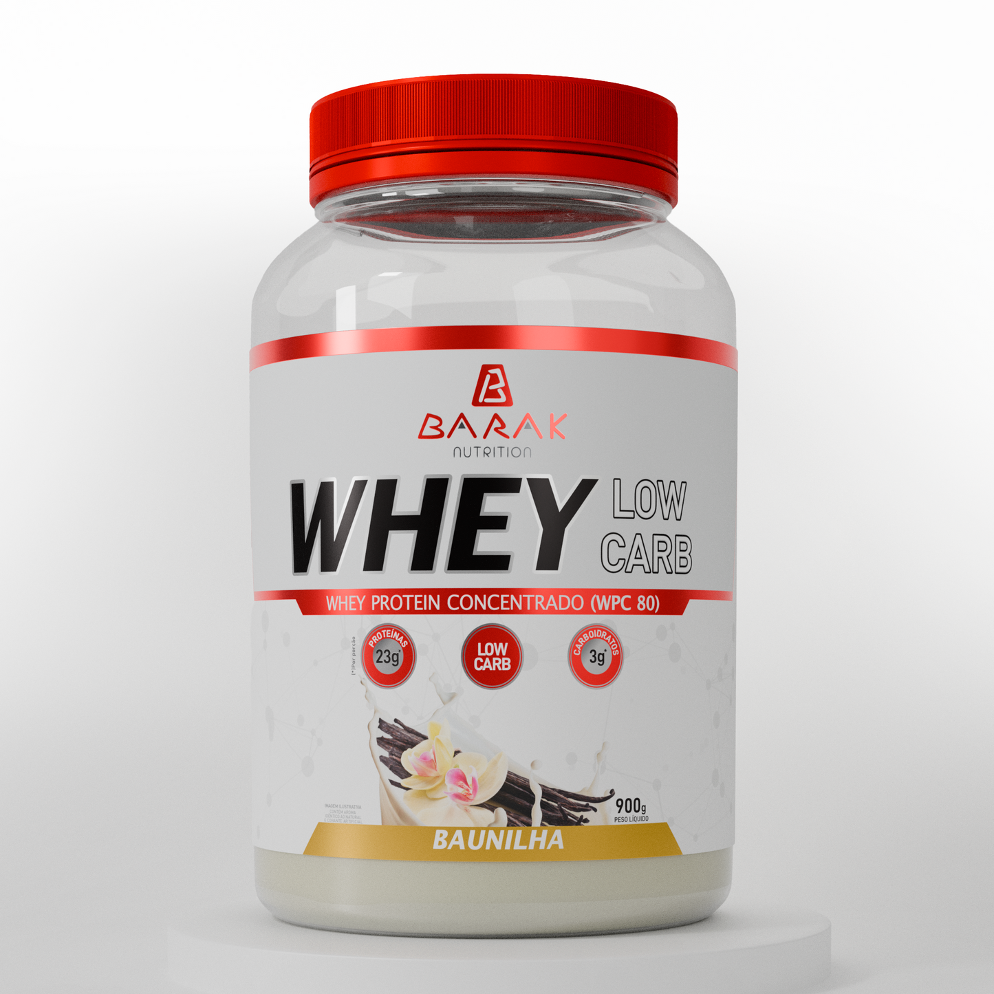 Whey Low Carb 900g - Baunilha