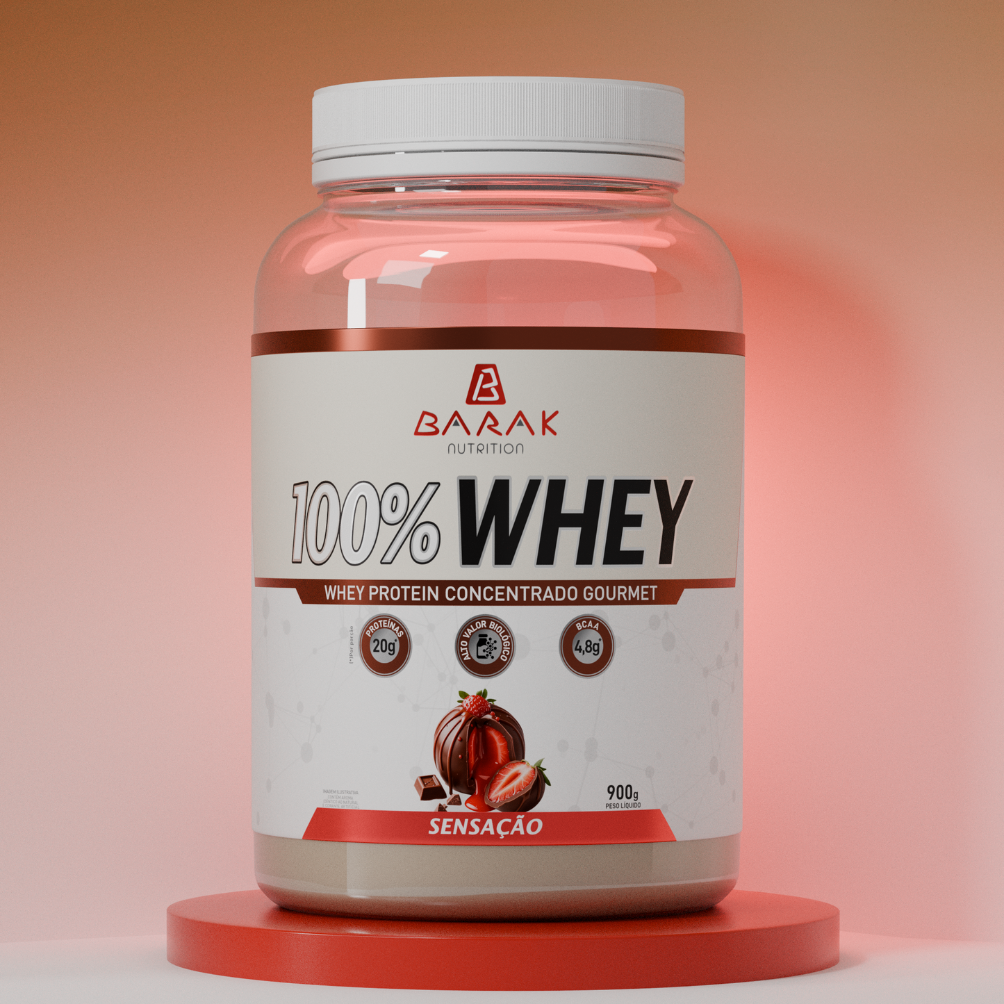 100% Whey 900g - Sensação