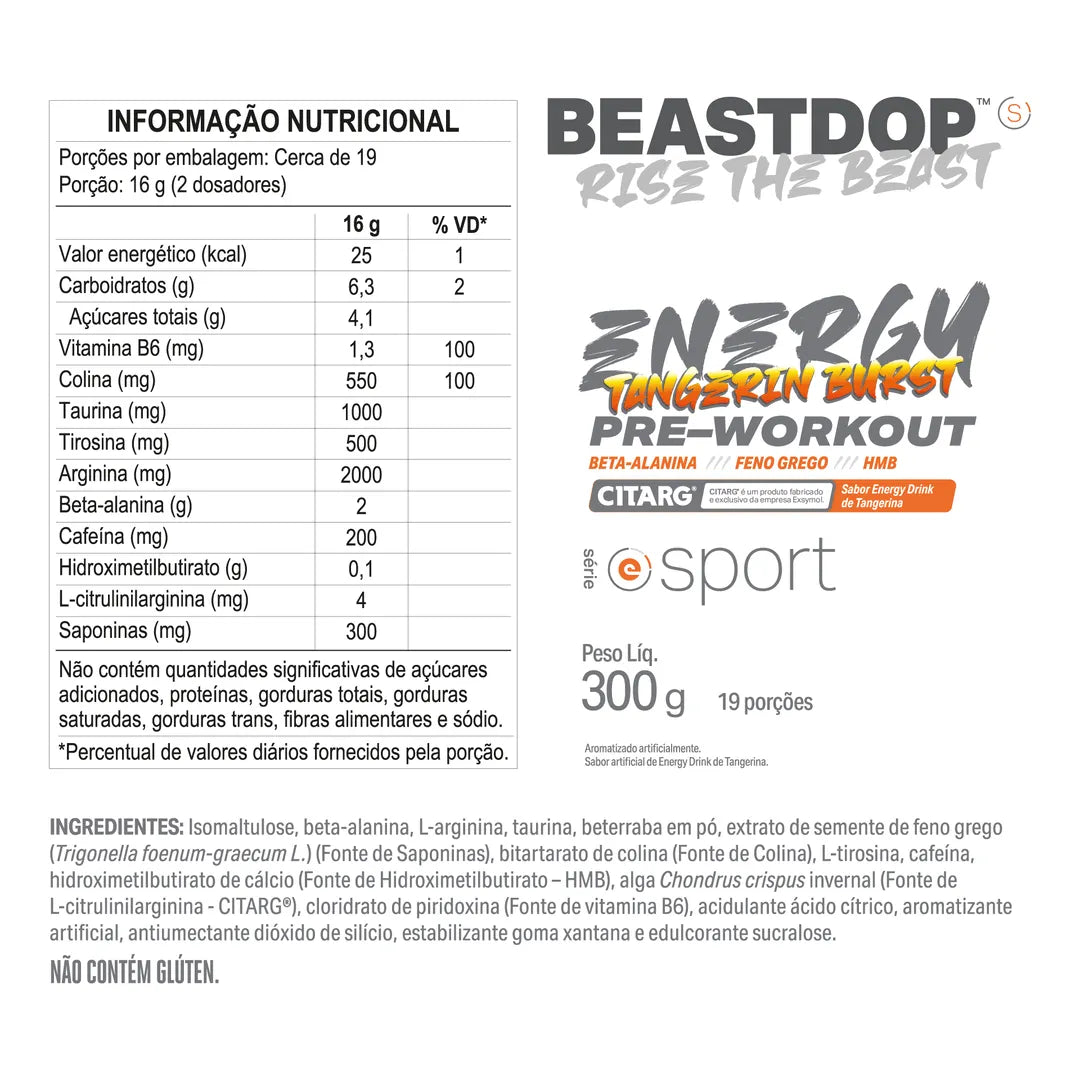 BEASTDOP Pré-Treino - 300g
