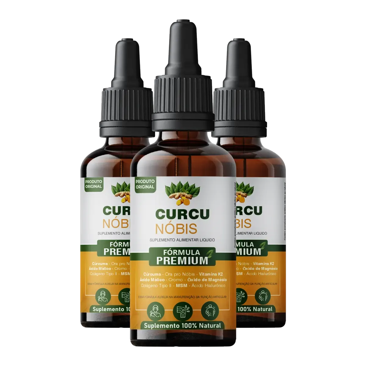 Curcunóbis – Suplemento Alimentar Líquido – 3 Frascos