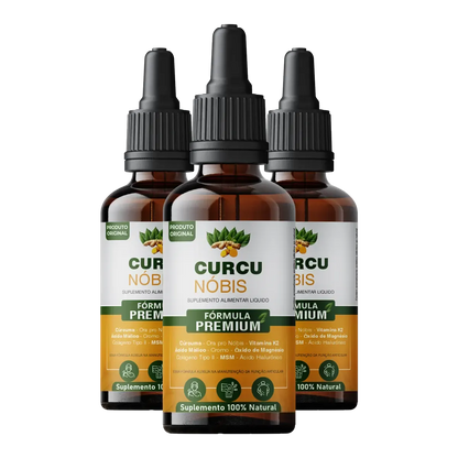 Curcunóbis – Suplemento Alimentar Líquido – 3 Frascos