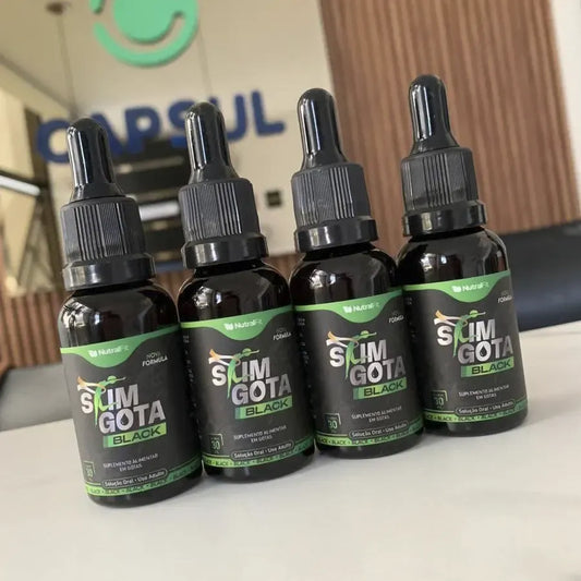 Slim Gota Black – 100% Natural – 4 Frascos de 30ml