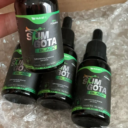 Slim Gota Black – 100% Natural – 4 Frascos de 30ml