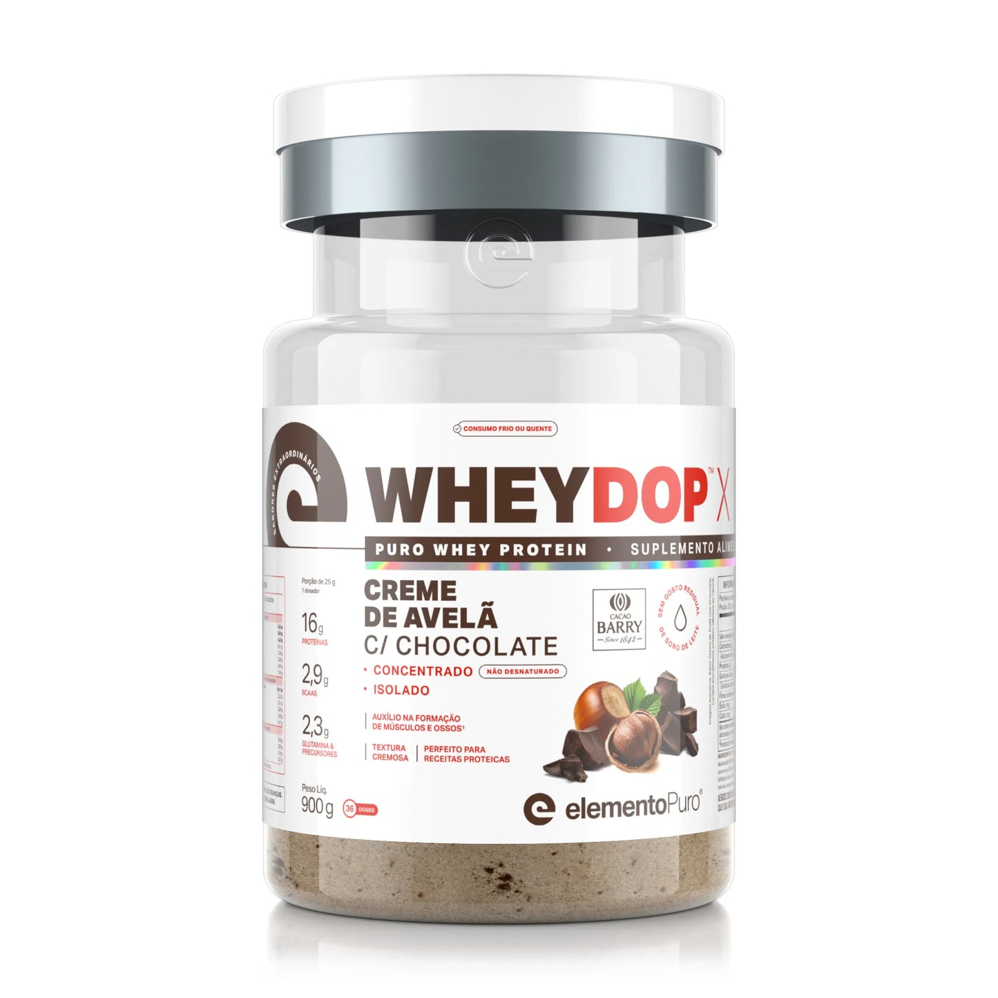 WHEYDOP X - Creme de Avelã com Chocolate - 900g